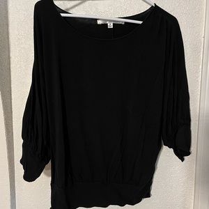 4/$15 - Studio M dolman black lightweight shirt -M